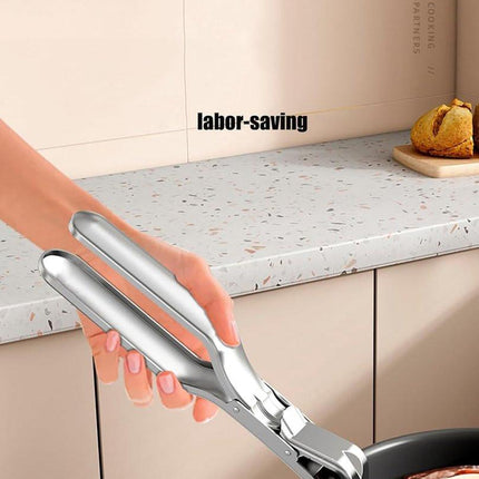Barbecue Tongs - Anti-Scorch Clamps - Pack of 2 - Stainless Steel Anti-Scorch Clamps - Use to remove hot plates, bowls, pizza pans, etc. with food from microwaves and air fryers..
