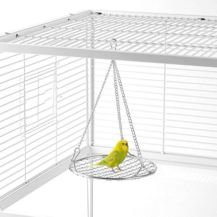 Stainless Steel Bird Toys - Small Pet Toys - Hanging Bird Cage Accessories - Suitable for Various Birds - For Balance Training of Small Parrots, Hamsters, etc..