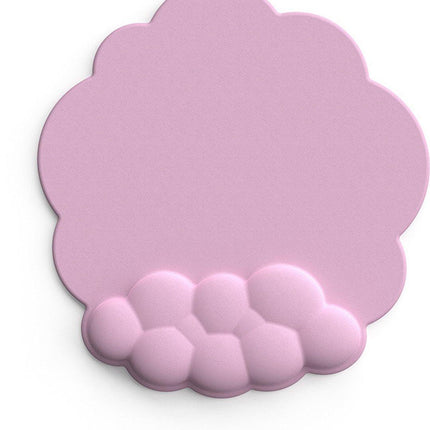 Mouse Pad - Mouse Pad with Wrist Rest - Ergonomic Mouse Pad - Mouse Pad with Leather Surface, Suitable for Computers, Laptops, Office, Home and Travel, with Non-Slip Bottom - Pink.