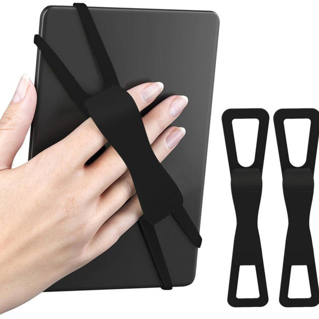 2-Pack Hand Rests for E-Readers & Tablets - Non-Slip & Comfortable to Hold - Suitable for 4.7-8 Inch Screens - Black + Black.