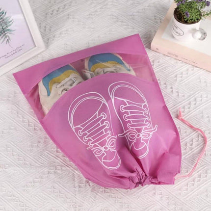 Shoe Bags - Pack of 5 - Shoe Bag - Travel and Storage Bag - Water-Repellent - Travel Organizer - Pink (36*26.5 cm).