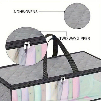 Cap Storage Bag | Set of 2 Storage Bag / Storage Sleeve - for baseball caps and other caps | Cap Organizer with 2 Handles for Closet | Moisture Protection - Gray.