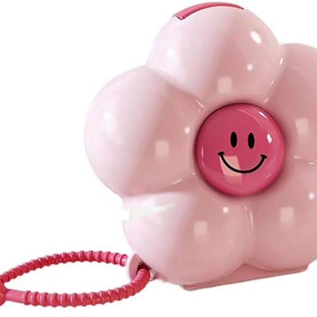 Mini Pill Box - Portable Jewelry Box - Flower-Shaped Storage Box - For storing small accessories - Suitable for boys and girls (Pink).