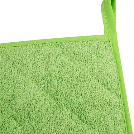 Placemat - Set of 5 Insulation Mats for the Kitchen - Heat Resistant Insulation Mats - Large Coasters for Daily Cooking and Baking (Dimensions: 6.5 x 6.5 Inches, Color: Light Green).