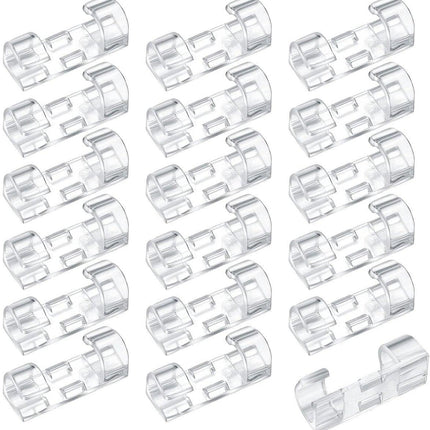 Transparent Cable Clips Self-Adhesive – Cable Organizer – 120 pieces – Cable Tray – Cable Ties – Cable Lock – Desk Organizers – Organizer – Cable Trays – Cable Management – Clips – Ties.