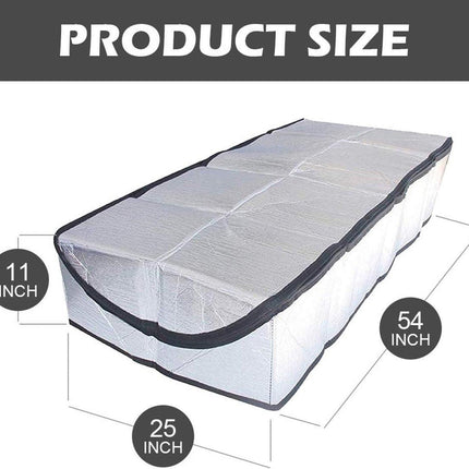 Attic Hatch Insulation Cover 63.5x138 cm - Dust Cover for Attic Hatch - Energy Saving With Zipper - For Stairs - Cool in Summer, Warm in Winter.
