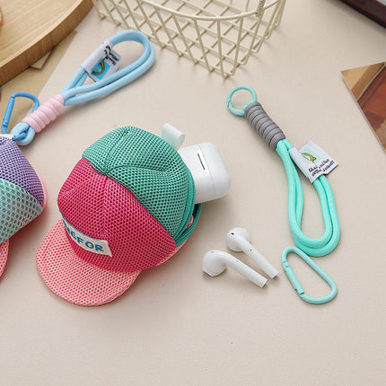 Storage Bag - Dopamine-Colored Mesh Bag - Travel Bag - Wallet - Headphone Bag - Keychain.