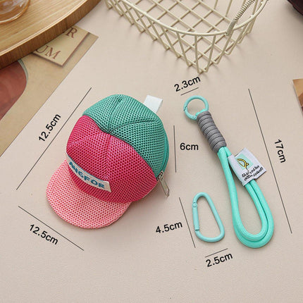 Storage Bag - Dopamine-Colored Mesh Bag - Travel Bag - Wallet - Headphone Bag - Keychain.