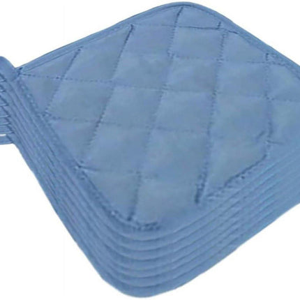 Placemat - Set of 5 Insulation Mats for the Kitchen - Heat Resistant Insulation Mats - Large Coasters for Daily Cooking and Baking (Dimensions: 6.5 x 6.5 Inches, Color: Blue).