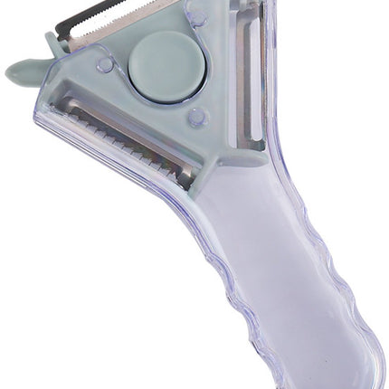 Peeler - 3-in-1 Peeler - Ergonomic - Can be used for peeling, grating and slicing - Blue.