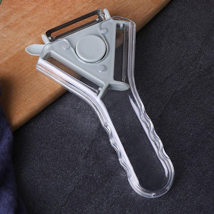 Peeler - 3-in-1 Peeler - Ergonomic - Can be used for peeling, grating and slicing - Blue.