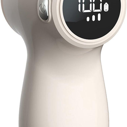 Rechargeable Lint Remover with Display - Lint Remover - Suction and Shave Function - Lint Remover - Type-C Charging - 3 Working Modes & 6-Blade System - Beige.