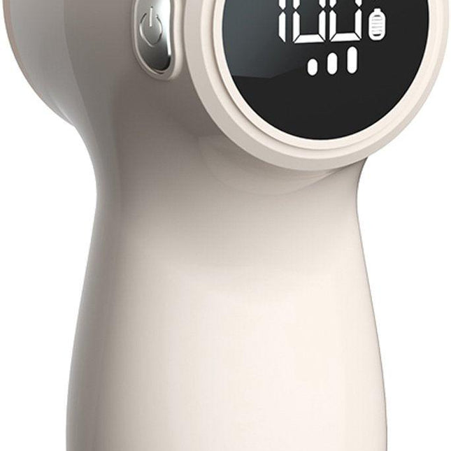 Rechargeable Lint Remover with Display - Lint Remover - Suction and Shave Function - Lint Remover - Type-C Charging - 3 Working Modes & 6-Blade System - Beige.