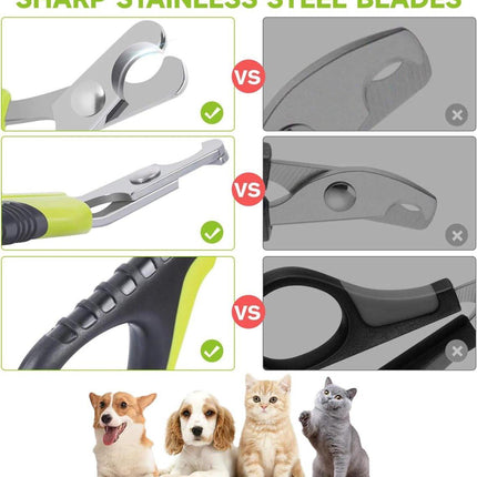 Pet Nail Clippers - Professional Pet Nail Clippers - Scissors - Stainless Steel - Cat Nail Clippers - Suitable for Small Dogs, Puppies, and Cats.