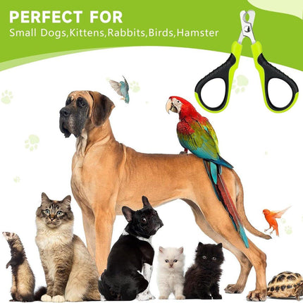 Pet Nail Clippers - Professional Pet Nail Clippers - Scissors - Stainless Steel - Cat Nail Clippers - Suitable for Small Dogs, Puppies, and Cats.