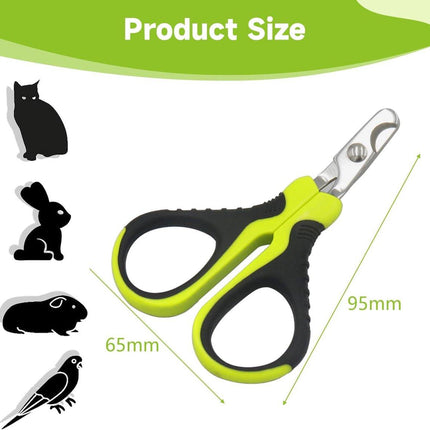 Pet Nail Clippers - Professional Pet Nail Clippers - Scissors - Stainless Steel - Cat Nail Clippers - Suitable for Small Dogs, Puppies, and Cats.
