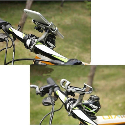 Phone holder for bicycle and motorcycle - Universal phone holder - 360° rotatable and tiltable - Bicycle accessories - Red.