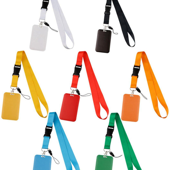 Hard Card Holder - Solid Color - ID - Work ID - Card Holder - Pack of 7.