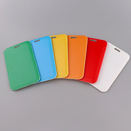 Hard Card Holder - Solid Color - ID - Work ID - Card Holder - Pack of 7.