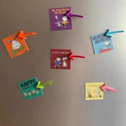 3D Arrow-Shaped Magnetic Notes - Fridge Magnets - 12-Piece Set for Whiteboard & Fridge - 2 Pieces in Each Color.