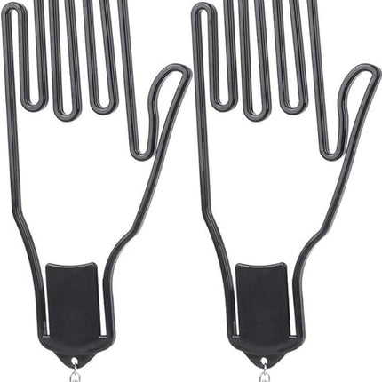 2-Pack Glove Supports - Black Plastic Frame to Prevent Deformation - For Golf & Outdoor Gloves.