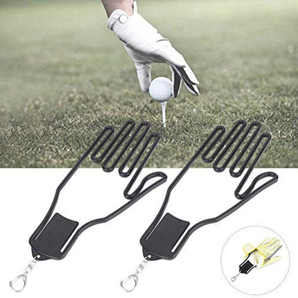 2-Pack Glove Supports - Black Plastic Frame to Prevent Deformation - For Golf & Outdoor Gloves.