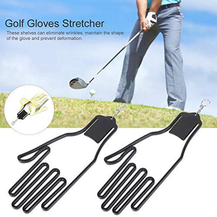 2-Pack Glove Supports - Black Plastic Frame to Prevent Deformation - For Golf & Outdoor Gloves.