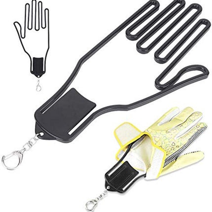 2-Pack Glove Supports - Black Plastic Frame to Prevent Deformation - For Golf & Outdoor Gloves.