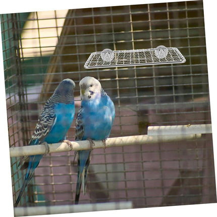 Bird Cage Accessories - Parrot Perch Made of Stainless Steel - Comfortable Resting Platform for Birds - Multifunctional Bird Cage Accessory - Modern Design - Suitable for Various Parrots, Provides Your Pet with a Comfortable Resting Place.