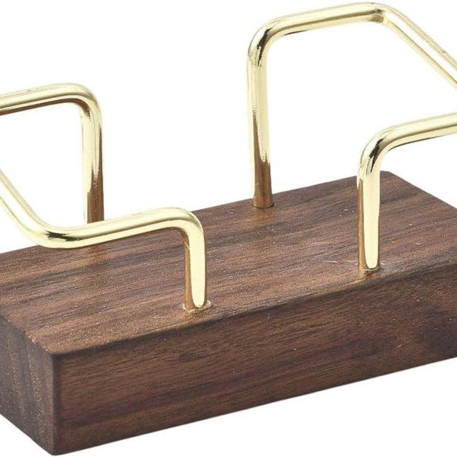 Business Card Holder - Wooden Display Rack - Desk Business Card Holder - Wooden Business Card Holder - Suitable for offices, homes, exhibition stands, receptions, events, meeting rooms and as a promotional gift.（A）.