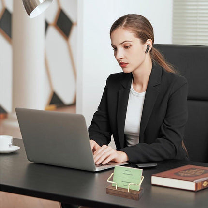 Business Card Holder - Wooden Display Rack - Desk Business Card Holder - Wooden Business Card Holder - Suitable for offices, homes, exhibition stands, receptions, events, meeting rooms and as a promotional gift.（A）.