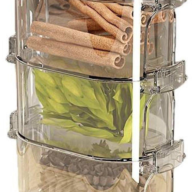 Storage Jars - 3-Tier - Sealed Storage Bottles - Spice Bottles - Storage Boxes - Kitchen Storage Bottles.