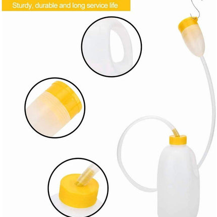 Urinal Men - Pee Bottle Men - Camping Toilet - Plastic - Urinal for Men - Anti-splash Urine Cup - Large 1700ml - Urinal Men with Lid - Reusable - For the Elderly, Hospital, Camping.