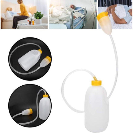 Urinal Men - Pee Bottle Men - Camping Toilet - Plastic - Urinal for Men - Anti-splash Urine Cup - Large 1700ml - Urinal Men with Lid - Reusable - For the Elderly, Hospital, Camping.