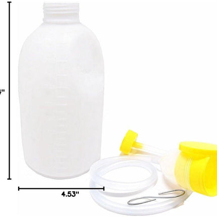 Urinal Men - Pee Bottle Men - Camping Toilet - Plastic - Urinal for Men - Anti-splash Urine Cup - Large 1700ml - Urinal Men with Lid - Reusable - For the Elderly, Hospital, Camping.