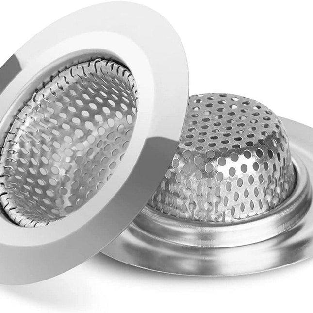 Drain Filter - 2-Piece - 2.79-Inch - Stainless Steel Shower/Bathtub Drain Cover - Bathtub Drain Filter, Suitable for Bathroom Vanities, Sinks, and Floor Drains.