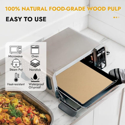 Baking Paper - 12-inch Airfryer Baking Paper - 200 Sheets - Disposable Airfryer Liner - Oven Accessory with Hinged Lid.