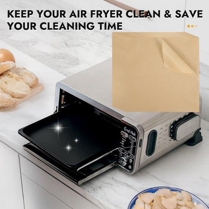 Baking Paper - 12-inch Airfryer Baking Paper - 200 Sheets - Disposable Airfryer Liner - Oven Accessory with Hinged Lid.