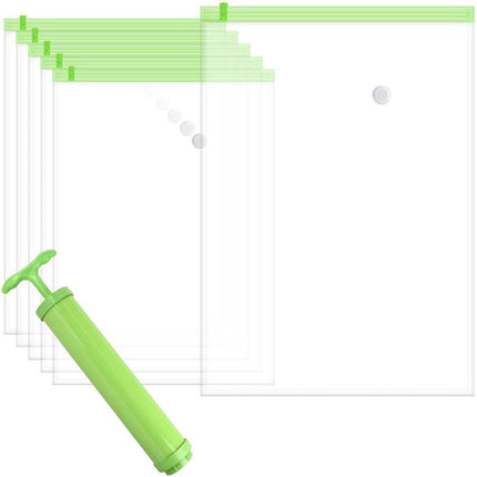 Vacuum Bags for Clothes - Set of 4 - with Manual Inflation Function - 120x100cm.