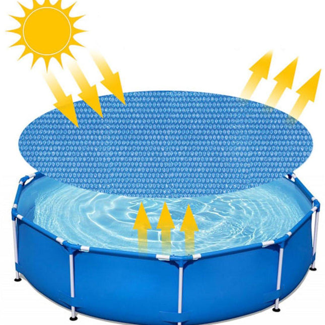 Insulation foil for outdoor pools - 2.4 m diameter - Blue - 1 piece.