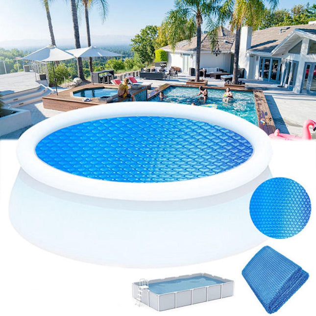 Insulation foil for outdoor pools - 2.4 m diameter - Blue - 1 piece.