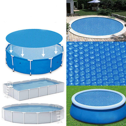 Insulation foil for outdoor pools - 2.4 m diameter - Blue - 1 piece.