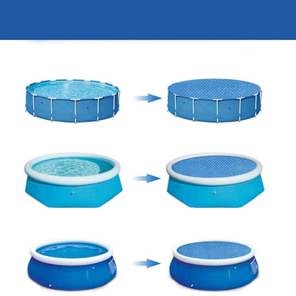 Insulation foil for outdoor pools - 2.4 m diameter - Blue - 1 piece.