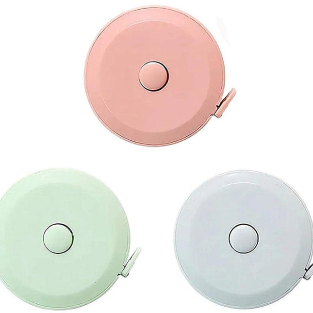 Measuring Tape - 3-Pack - Extendable Measuring Tape - Double-Sided Flexible Measuring Tape - Suitable for Measuring Body Sizes - 60 Inches (1.5 Meters) - Can Be Used for Sewing Fabrics, Making Clothes, Etc. (Macaron Blue, Pink, Green).