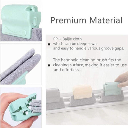 Window Cleaning Brushes - For every nook and cranny - 3-pack - Groove cleaning.