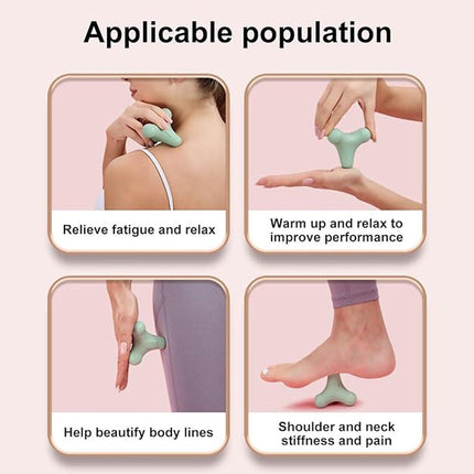 Massage Balls - 1 item - Shiatsu massage device - Massage balls with relief points - Trigger point exercise balls - Exercise ball - Massages shoulder, neck, waist and hand muscles (Pink).