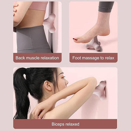 Massage Balls - 1 item - Shiatsu massage device - Massage balls with relief points - Trigger point exercise balls - Exercise ball - Massages shoulder, neck, waist and hand muscles (Pink).