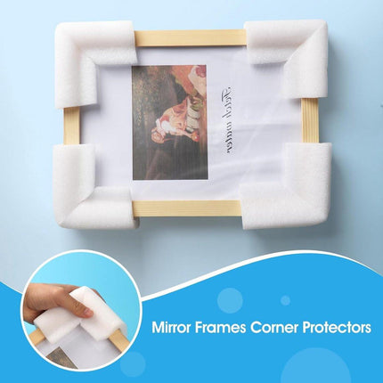 36-Piece Thick Foam Corner Protectors for TVs, Pictures, and Mirrors - Picture Frame Shipping & Packaging - Book Corner Shipping Supplies.