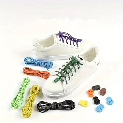 Sneaker Laces 120CM suitable for Sneakers - Elastic laces without a tie - Suitable for students and adults - With strong buckle and quick-release function (Fluorescent Green).