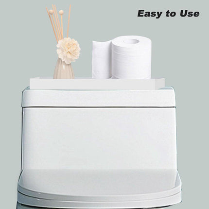Tray - Two-piece set - Dressing table tray - Bathroom storage tray - Cosmetics storage tray - Bathroom storage box - Suitable for storing candles, soap, towels, perfume, etc. - White - 20x10x1.8 cm.